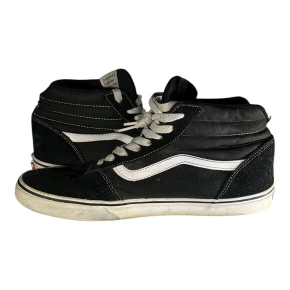 Vans SK8-HI Black White Mens High Top Skate Sneakers Size 11 - Picture 7 of 9